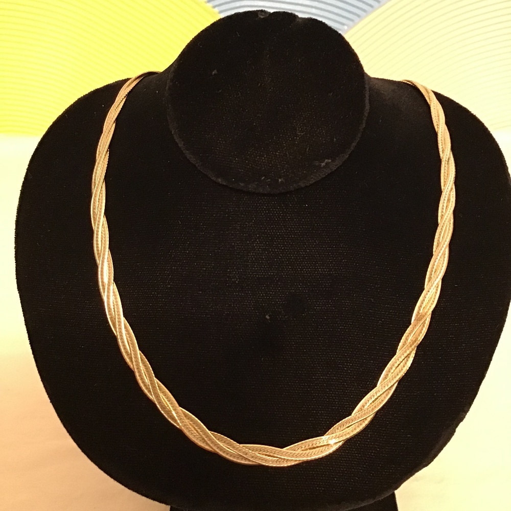 925 silver gold plated necklace